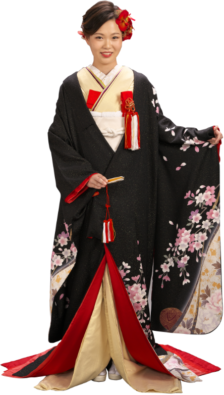 成人振袖をリメイクしたオリジナル打掛