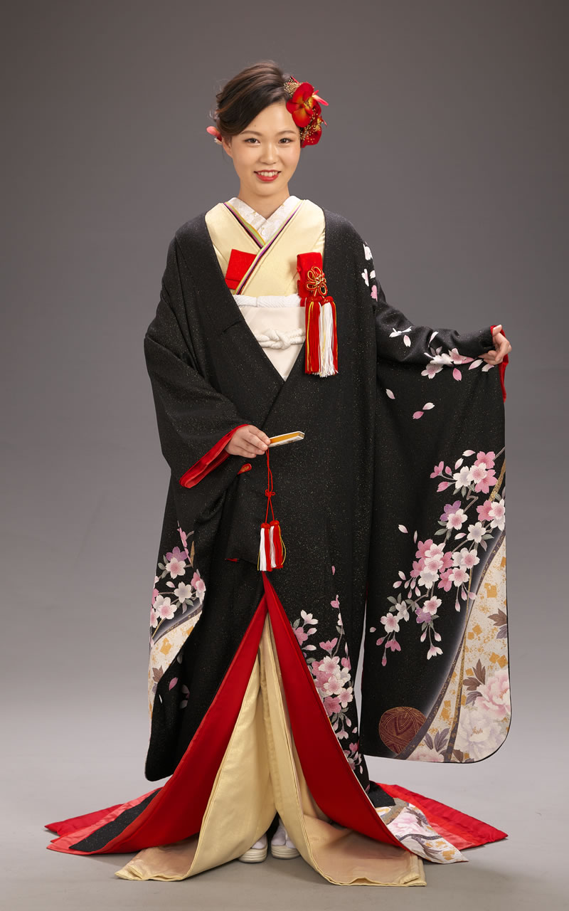 リメイク振袖「オリジナル打掛」その３